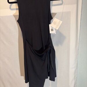 Beyond Yoga Charcoal Asymmetrical Dress